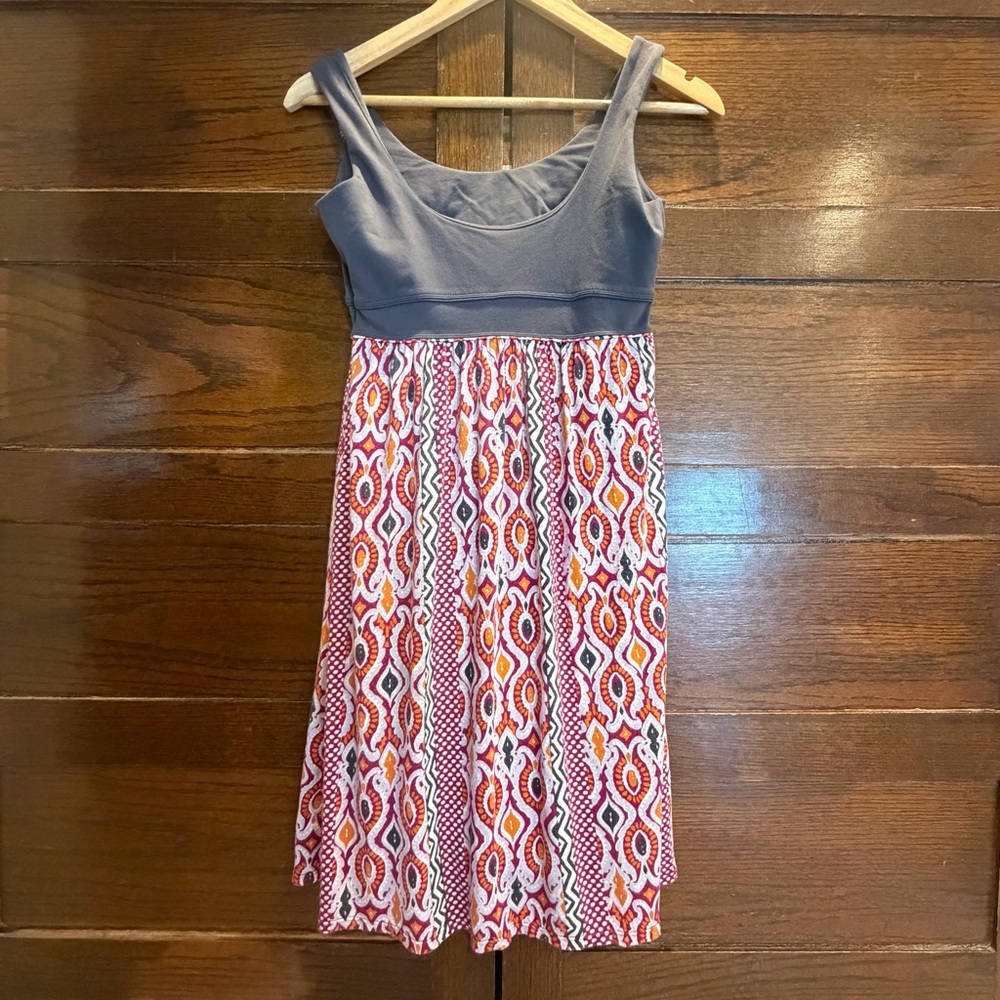 Athleta Small Multicolor Patterned Dress Lined Sh… - image 6